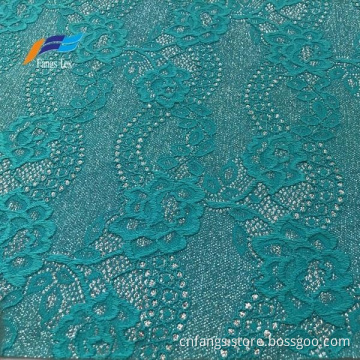 Fancy Jacquard Nylon Polyester Embroidered Lace Fabric